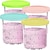 cheap Kitchen Utensils &amp; Gadgets-4 Pack Creami Pints and Lids for Ninja, for NC501 NC500 Creamy Icecream Containers Cups Jars Tubs Canisters Set, Smoothie Pot Compatible with NC501 NC500 Series Creamer Ice Cream Maker Machinease