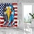 olcso Zuhanyfüggönyök-1db 180x180cm függetlenség napja amerikai zászló kopasz sas zuhanyfüggöny színes virágos családi nyaraló piros fehér kék vízálló kendő gyorsan száradó poliészter dekorációs kampó