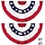preiswerte U.S. 250. Jahrestag-2er-Pack patriotische gefaltete Fächerflaggen der USA, 91 x 183 cm, 4. Juli, Unabhängigkeitstag, große amerikanische Flaggen, Wimpelkette, patriotische Sterne und Streifen, gefaltete Fächerflaggen, USA-Flaggen, Banner, rot, weiß, blau, Dekorationen