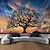 cheap Landscape Tapestry-Landscape Tree of Life Hanging Tapestry Wall Art Large Tapestry Mural Decor Photograph Backdrop Blanket Curtain Home Bedroom Living Room Decoration