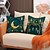 billige Feriepudebetræk-ramadan eid mubarak dekorative kastepuder betræk 1 stk blødt firkantet pudebetræk pudebetræk til soveværelse stue sofa sofa stol grøn