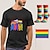 preiswerte Pride Shirts-LGBT LGBTQ T-Shirt Pride Shirts mit 1 Paar Socken Regenbogenflagge Set Ally Cats Queer Lesbisch Schwul T-Shirt für Paare Unisex Erwachsene Pride Parade Pride Month Party Karneval