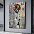 economico arte di strada-Pittura della ragazza con il palloncino rosso arte graffiti realizzata a mano pittura a olio pop art decorazione murale dipinto della ragazza con palloncino colorato per camera da letto e soggiorno