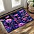 preiswerte Fußmatten-dunkle Blumen Fußmatte Küchenmatte Bodenmatte rutschfeste Flächenteppich ölbeständiger Teppich Indoor Outdoor Matte Schlafzimmer Dekor Badezimmermatte Eingangsteppich