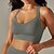 voordelige Sport bh&#039;s-Dames Lichte ondersteuning Sport bh&#039;s Running BH Open achterkant Gekruiste rug Goede top Gewatteerd Fitness Recreatiesport Hardlopen Ademend Lichtgewicht Zacht Zwart Wit donkergrijs Effen