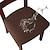 abordables Funda para silla de comedor-Funda impermeable para silla, taburete, funda para silla de oficina, fundas de poliéster con estampado geométrico