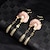 cheap Earrings-Women&#039;s Drop Earrings Retro Precious Vintage Personalized Folk Style Pearl Earrings Jewelry Pink For Wedding Party Gift 1 Pair