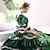 abordables Rococó-Gótico Barroco Inspirado en la vendimia Vestidos Ropa de Fiesta Vestido de fiesta de graduación Princesa Shakespeare Flor Vestido de Gala Disfraz Mujer Víspera de Todos los Santos Carnaval día de San