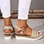 billige Sandaler til kvinder-kvinders ensfarvede platformssandaler åben tå ankelspænde rem slingback wedge sko sommer alsidige behagelige sko