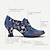 Χαμηλού Κόστους Γυναικεία Τακούνια-Γυναικεία Τακούνια Γόβες Μπόχο Χειροποίητα Παπούτσια Vintage παπούτσια Πάρτι ΕΞΩΤΕΡΙΚΟΥ ΧΩΡΟΥ Καθημερινά Συνδυασμός Χρωμάτων Δαντέλα Τακούνι Κώνος Στρογγυλή Μύτη Κομψό Βοημία Διακοπές Δαντέλα Δέρμα