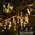 ieftine Lumini cu coarde solare-10m Fâșii de Iluminat 100 LED-uri Alb Cald Alb Multicolor Lumini creative Solar Exterior Rezistent la apă Λειτουργεί με Ηλιακή Ενέργεια
