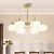 economico Luci a sospensione-lampada a sospensione a led 50/65/70/90cm 3/5/6/8 luci lampadario sputnik in vetro di latte metà secolo moderna plafoniera semi-incasso e27 lampada a sospensione antica lampada a sospensione in