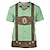 baratos Camisetas-Cerveja Oktoberfest Bávaro Japonesa/Curta Lederhosen 3D Arte Gráfica Para Homens Adulto Carnaval Cerveja Oktoberfest Impressão 3D Festa Casual / Diário