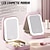 cheap Jewelry &amp; Cosmetic Storage-LED Lighted Makeup Mirror with Adjustable Brightness, Portable Vanity Mirror with Built-in Organizer, Travel Cosmetic Case with Jewelry Storage, USB Rechargeable