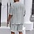 baratos Conjuntos de camisetas básicas masculinas-Homens Ternos-Camiseta Roupas de 2 peças Camiseta e Shorts Manga Curta Gola Redonda Verão Tecido Moda Casual 2 Peças Férias Roupa Diária Para Noite Preto Branco Caqui Top Tee para Homens