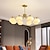 billige Øylys-led pendellampe 70/92cm 3/6/8-light mid century moderne melkeglass lysekrone krom sputnik flush mount lysekrone e27 for soverom spisestue kjøkken stue 110-240v