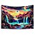 billiga Blacklight tapestries-blacklight gobeläng uv reaktiv glöd i mörkret glöd party neon fantasi vattenfall regnbåge psykedelisk trippy dimmigt hängande gobeläng väggkonst väggmålning för vardagsrum sovrum