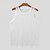 billiga Gym-toppar-Herr Linne Väst Ärmlös Rund halsringning Sommar Slät Mode Modern Stil Nät Transparent Gata Helgdag Svart Vit Orange Topp t-shirt för män