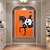 cheap People Paintings-Abstract Horse Painting handmade famous oil painting hand painted Modern Fine Art Abstract Animal Painting Gray Wall Art Palette Knife Artwork painting Animalistic Decor for Living Room decoration