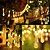 ieftine Lumini cu coarde solare-10m Fâșii de Iluminat 100 LED-uri Alb Cald Alb Multicolor Lumini creative Solar Exterior Rezistent la apă Λειτουργεί με Ηλιακή Ενέργεια