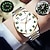 abordables Montres à quartz-Nouvelle montre d'affaires pour hommes avec cadran large en acier inoxydable calendrier lumineux affichage de la semaine montre à quartz de luxe simple polyvalente montre sportive pour hommes à la