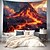 economico arazzo paesaggistico-Paesaggio Maestoso Vulcano Arazzo Appeso Arte Della Parete Grande Arazzo Decorazione Murale Fotografia Sfondo Coperta Tenda Casa Camera Da Letto Soggiorno Decorazione