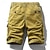 abordables Classique-Homme Short tactique Short Cargo Short Shorts de Randonnée Boutons Cordon Taille elastique Plein Vestimentaire Court Extérieur du quotidien Camping et randonnée Mode Classique Noir Vert Véronèse