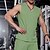 preiswerte Oberteile-Herren T-Shirt Weste für Wanderer Ärmellos V Ausschnitt Muskelshirt Ärmelloses Hemd Tanktop Außen Schnelltrocknend Weich Schweißableitend Polyester Schwarz Grün Aprikose Klettern Camping / Wandern