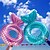 cheap Water Toys-Water Play Equipment Inflatable Pool Float Non Toxic Geometric Pattern PVC Beach Theme Family Outdoor Summer All Adults&#039;
