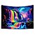 billiga Blacklight tapestries-blacklight gobeläng uv reaktiv glöd i mörkret glöd party neon fantasi vattenfall regnbåge psykedelisk trippy dimmigt hängande gobeläng väggkonst väggmålning för vardagsrum sovrum
