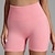 cheap Yoga Shorts &amp; Bikers-Women&#039;s Joggers Gym Shorts Yoga Pants Ribbed Lightweight High Waist Yoga Fitness Gym Workout Shorts Amethyst Pink Fuchsia Fall Sports Activewear Micro-elastic Skinny