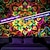 voordelige Blacklight wandtapijten-mandala bohemian blacklight wandtapijt uv-reactief gloeiend in het donker trippy zen meditatie mistige natuur hangend wandtapijt muurschildering voor woonkamer slaapkamer