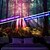 رخيصةأون Tapestries Blacklight-لوحة فنية جدارية معلقة من نسيج أسود متوهج في الظلام، برج إضاءة نيون، طبيعة مخدرة، ضبابية، لغرفة المعيشة وغرفة النوم