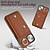 baratos Capas para iPhone-telefone Capinha Para iPhone 17 Pro Max 17 Air 16 15 14 Pro Max Plus 13 12 11 Pro Max Mini Capa para Cartão Wallet Zíper com cordão com pulseira Retro TPU Couro PU