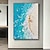 cheap Oil Paintings-Hand Painted Beach Texture Landscape Thick Kinfe Oil Paintings On Canvas Wall Art Home Decor Seascape Painting For Living Room Frame Ready To Hang Or Unframed