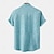 voordelige Klassiek-Voor heren Overhemd linnen overhemd retro-overhemden Vintage overhemd Etnisch shirt Westers Werk Causaal blauw Groen khaki Korte mouw Strijkijzer Zomer Lente Kleding