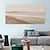 abordables Pinturas al óleo-pintura al óleo pintura wabi sabi pintado a mano arte beige grande pintura minimalista 3d marrón sobre lienzo textura 3d marrón arte de la pared arco beige neutro pintura de yeso