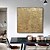 cheap Abstract Paintings-Gold leaf original painting gold wall art Hand painted 3d gold textured art gold metal painting on canvas wall art Home Decor Stretched Frame Ready to Hang or Unframed