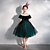 abordables Robes à Fleurs pour Filles-Enfants Fille Robe de demoiselle d&#039;honneur Robe de fête Couleur unie Manche Courte Utilisation Mariage Soirée Maille Princesse Doux Maille Mi-mollet Robe Fourreau Robe en Tulle Eté Printemps Automne