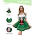 cheap Dirndl-Women&#039;s Carnival Oktoberfest Dirndl Beer Costume with Shirt and Apron Bavarian Wiesn Traditional Style