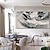 baratos Pinturas de Paisagens-pintura a óleo artesanal lona arte de parede decoração moderna simples textura abstrata preto branco para sala de estar decoração de casa rolou pintura sem moldura não esticada