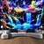 billiga Blacklight tapestries-blacklight gobeläng uv reaktiv glöd i mörkret glöd party neon fantasi vattenfall regnbåge psykedelisk trippy dimmigt hängande gobeläng väggkonst väggmålning för vardagsrum sovrum