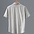 baratos Casual de negócios-Homens Camisa Social Camisa de linho Camisa casual camisa de botão Camisa de algodão Tecido Férias Rua Branco Cinzento Claro Cinzento Escuro Bege Manga Curta Aberto para a Lateral Verão Roupa Botão