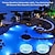 abordables Éclairage subaquatique-1/2/4 pièces, lumières de piscine LED submersibles avec capteur infrarouge, lumières de piscine sous-marines étanches pour piscine creusée, lumières sous-marines à couleur changeante pour étangs à piles