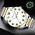 abordables Montres à quartz-Nouvelle montre d'affaires pour hommes avec cadran large en acier inoxydable calendrier lumineux affichage de la semaine montre à quartz de luxe simple polyvalente montre sportive pour hommes à la