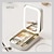 cheap Jewelry &amp; Cosmetic Storage-LED Lighted Makeup Mirror with Adjustable Brightness, Portable Vanity Mirror with Built-in Organizer, Travel Cosmetic Case with Jewelry Storage, USB Rechargeable