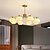 billige Øylys-led pendellampe 70/92cm 3/6/8-light mid century moderne melkeglass lysekrone krom sputnik flush mount lysekrone e27 for soverom spisestue kjøkken stue 110-240v