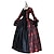 preiswerte Kleider-Vintage Rokoko Renaissance Maxi Kleid Normal Ein Hauch Aschenputtel Prinzessin Quadrathals Kostüm königlich Halloween Karneval Maskerade Leistung Party Halloween Erwachsene Ganzjahres