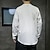 cheap Business Casual-Men&#039;s Shirt Linen Shirt Chinese Collar Shirt Mandarin Collar Shirt Casual Shirt Button Up Shirt Plain Vacation Hawaiian Black White Light Green Pink Long Sleeve Grandad Collar Spring &amp;  Fall Clothing