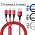 cheap Cell Phone Cables-Multi Charging Cable USB A to Type C / Micro / IP 2.1 A Charging Cable Nylon Braided Durable 3 in 1 For Xiaomi Huawei iPhone Phone Accessory